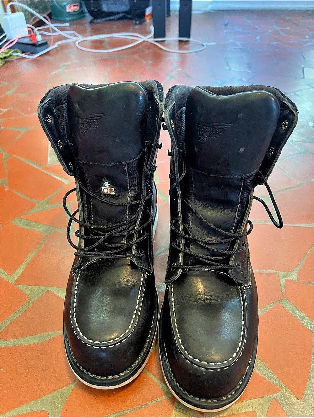 Red Wing 6-inch Moc Toe Moc Toe Boots Black US women’s 9.5B